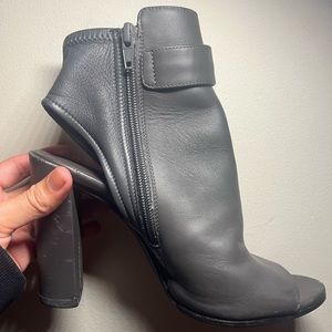 Vince peep toe booties